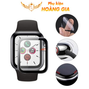Kính cường lực Apple Watch 38 40 41 42 44 45 49 mm dẻo 4D bảo vệ chống trầy xước rơi vỡ - PK Hoàng Gia