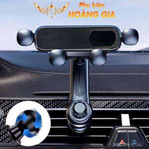 Giá đỡ điện thoại xe hơi móc cửa gió điều hòa không chắn gió có thể điều hướng cao cấp-Pk Hoàng Gia