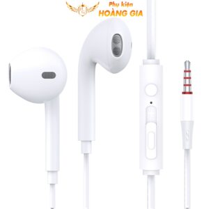 Tai nghe nhét tai GOTECA jack tròn 3.5mm có micrô và tai nghe điều khiển âm lượng cho điện thoại laptop pc