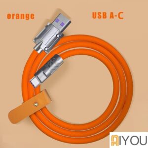 [THANH LÝ] Dây Cáp Sạc Nhanh Bằng Hợp Kim Kẽm Và Silicon 120W 6A Cho |phoe / type-C / Micro USB