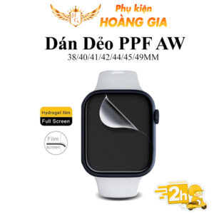 Miếng dán PPF apple watch size 38 40 41 42 44 45 49 mm series dẻo chống trầy xước [PPF-AW]
